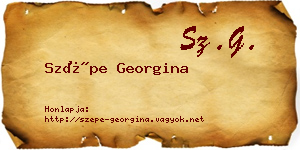 Szépe Georgina névjegykártya